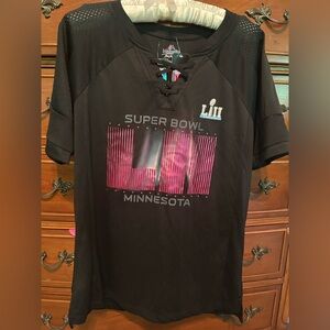 Super Bowl 52 Football Jersey women’s medium Black NFL New NWT Minnesota $70